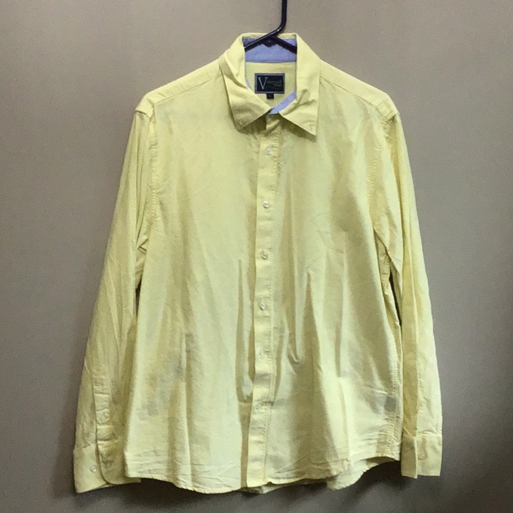 Vineyard Place Yellow Button Down